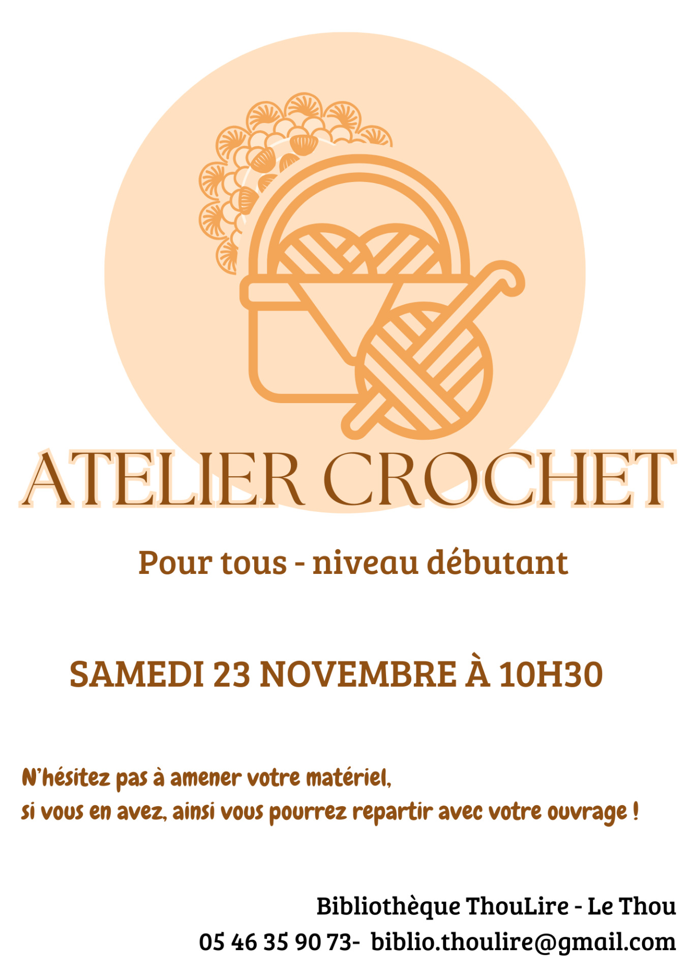 Affiche crochet 23 nov