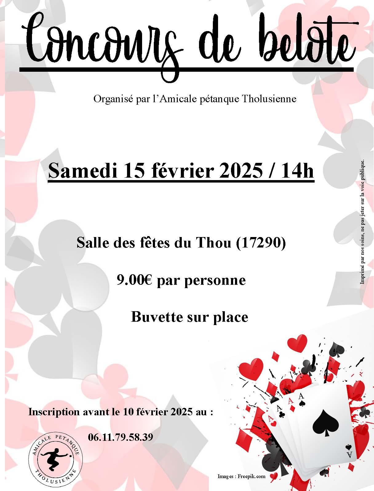 Concours belote 2025